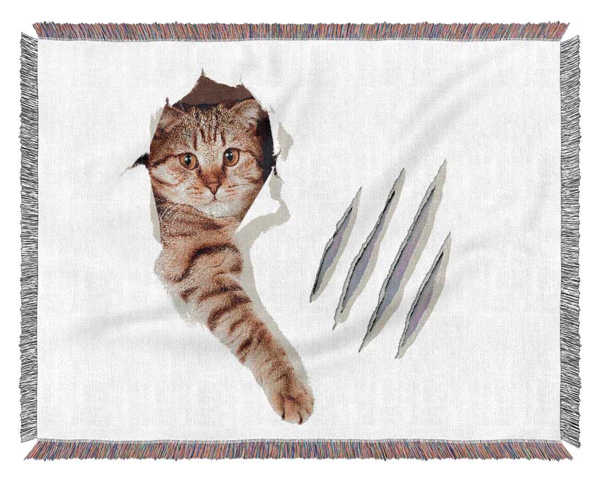 Cat Claws Woven Blanket