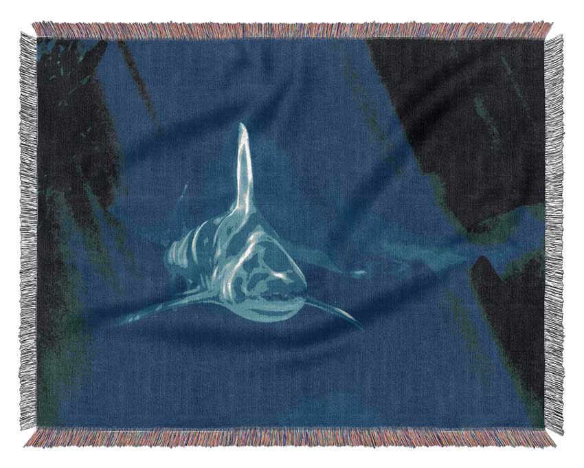 Shark Waters Woven Blanket