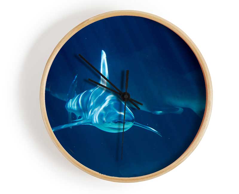 Shark Waters Clock - Wallart-Direct UK