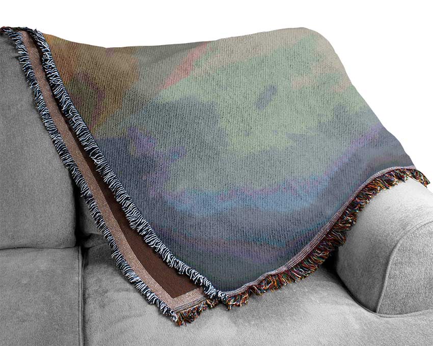 Beautiful Winter Stag Woven Blanket