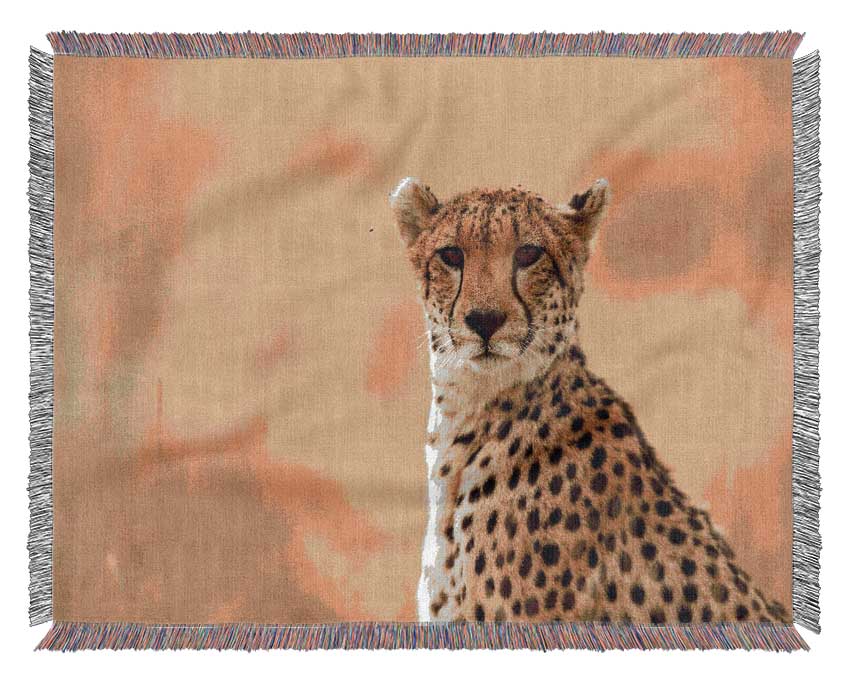 Cheetah Beauty Woven Blanket