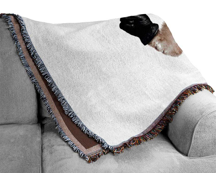 Musical Peace Cat Woven Blanket