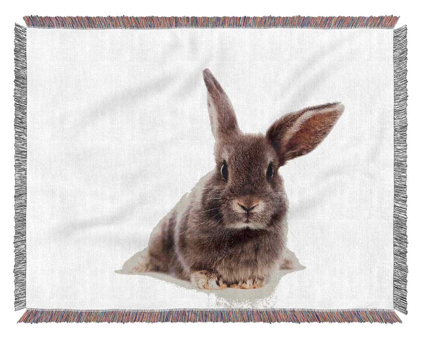 Curiosity Bunny Woven Blanket