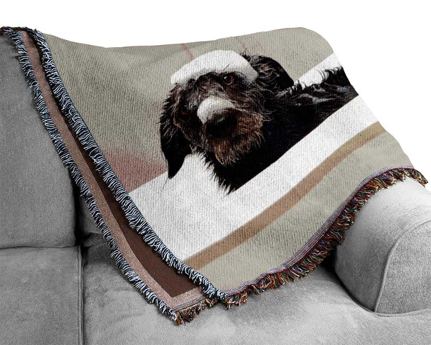 Bath Time Dogs Woven Blanket