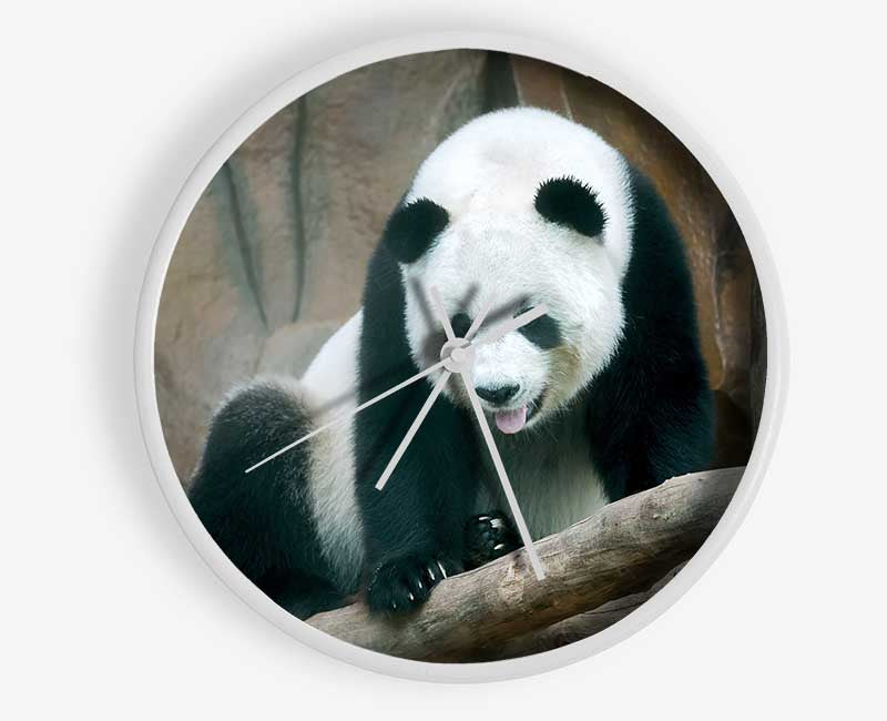 Panda tongue Clock - Wallart-Direct UK