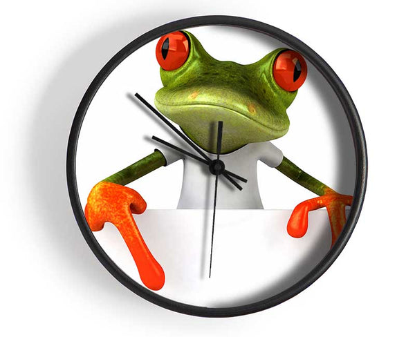 Frog What Clock - Wallart-Direct UK