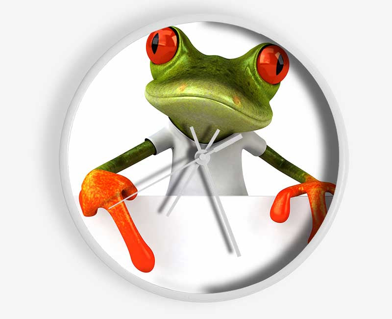 Frog What Clock - Wallart-Direct UK