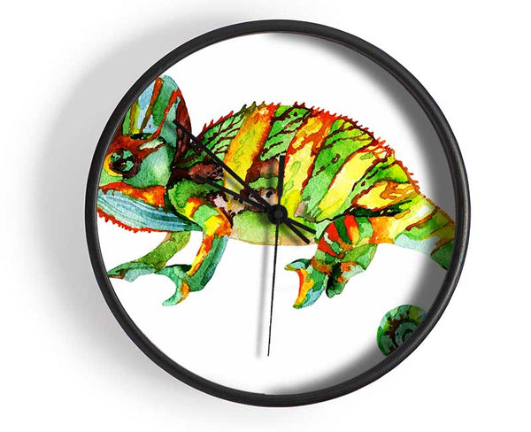 Chameleon Colours Clock - Wallart-Direct UK