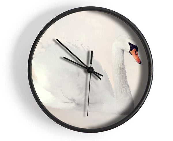 Stunning Swan Splash Clock - Wallart-Direct UK