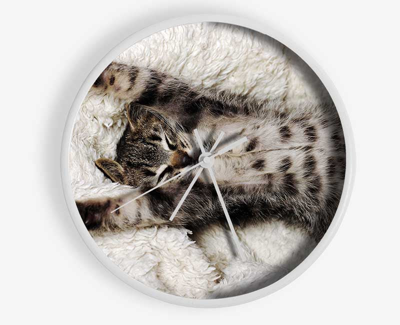 Cat Nap Clock - Wallart-Direct UK