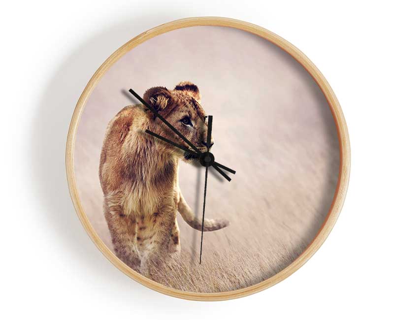 Lioness Teen Clock - Wallart-Direct UK