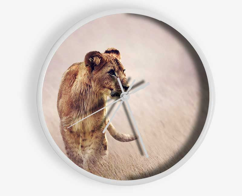 Lioness Teen Clock - Wallart-Direct UK