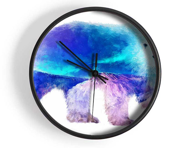 Polar Bear Glory Clock - Wallart-Direct UK