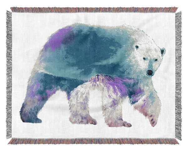 Polar Bear Glory Woven Blanket