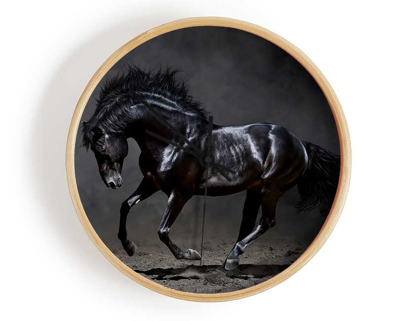 Black Beauty Horse Clock - Wallart-Direct UK