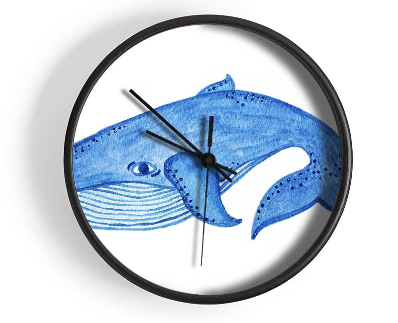 Blue Whale Clock - Wallart-Direct UK