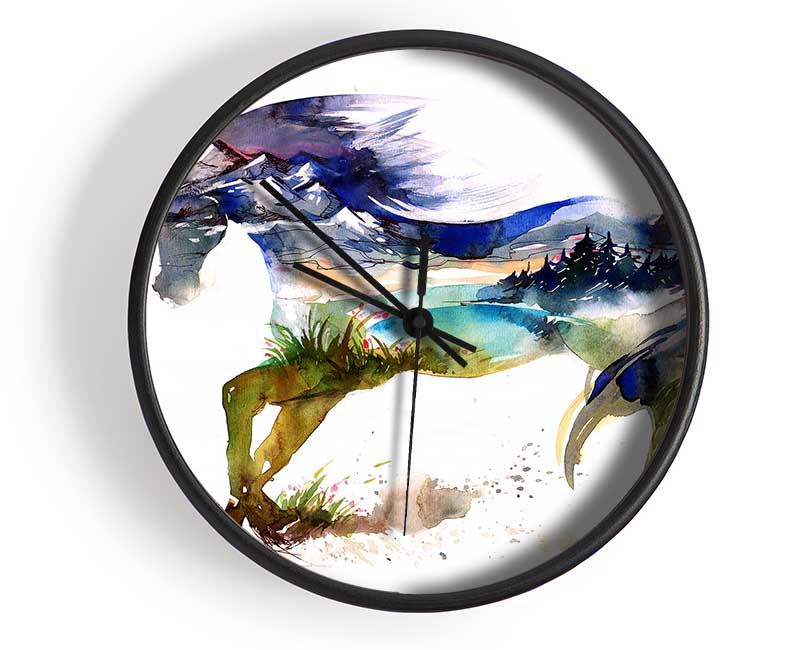 Horse Dreams Clock - Wallart-Direct UK