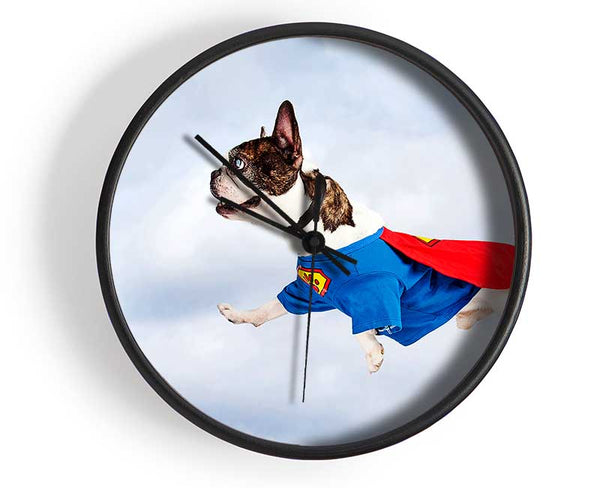 Super Dog Skies Clock - Wallart-Direct UK