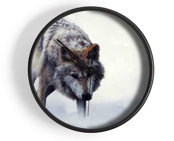 Prowling Wolf Clock - Wallart-Direct UK