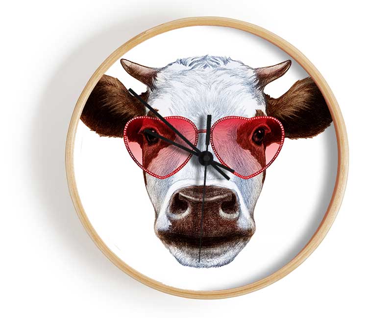 Love Cows Clock - Wallart-Direct UK