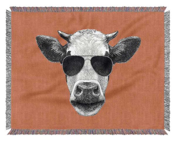 Mafia Cow Woven Blanket