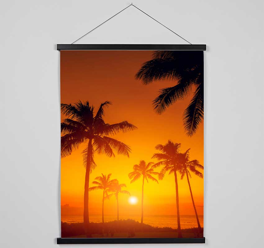 Stunning California Sunset Hanging Poster - Wallart-Direct UK