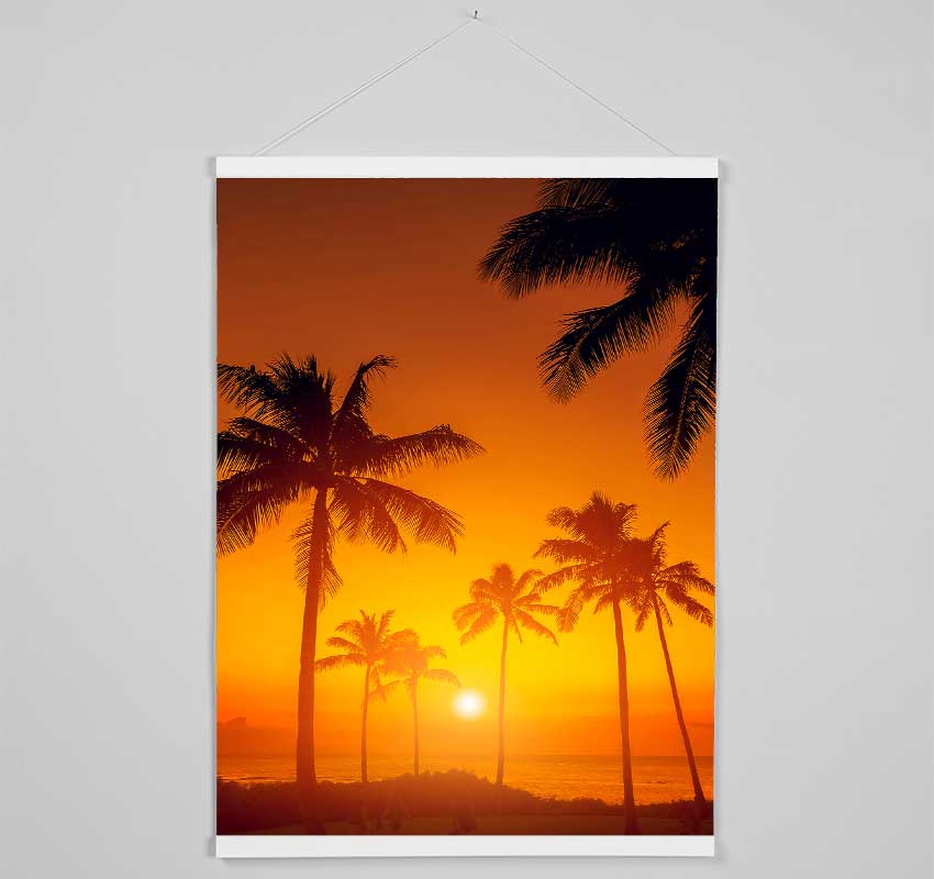 Stunning California Sunset Hanging Poster - Wallart-Direct UK