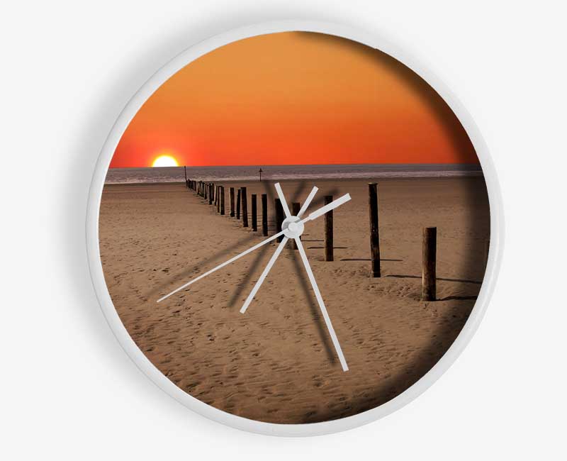 Sunset Walk Clock - Wallart-Direct UK