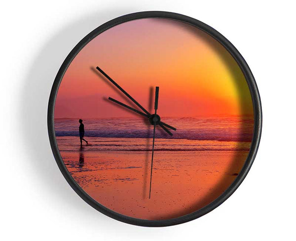 Strolling In Paradise Clock - Wallart-Direct UK