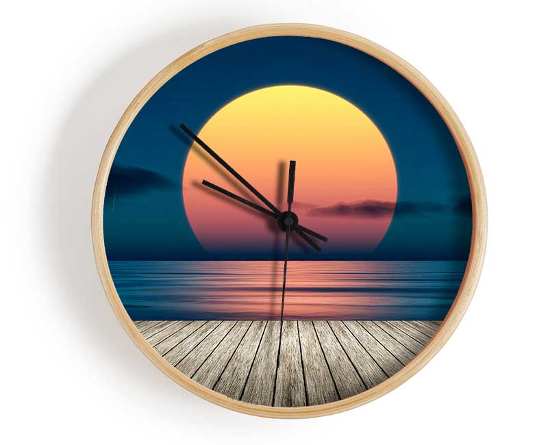 Boardwalk Sun Clock - Wallart-Direct UK