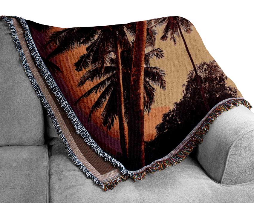 Just Palm Trees Woven Blanket