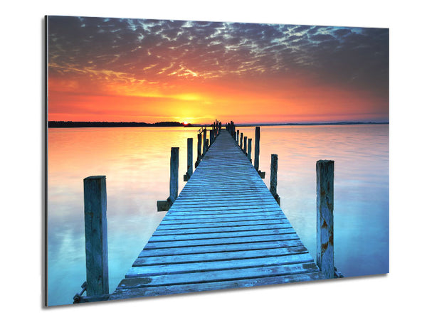 Peaceful Boardwalk Skies