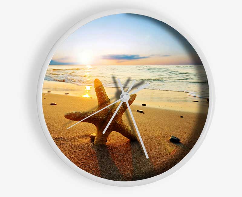 Starfish Sun Glow Clock - Wallart-Direct UK