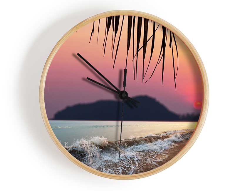 Movement Of the Glistening Sunset Clock - Wallart-Direct UK