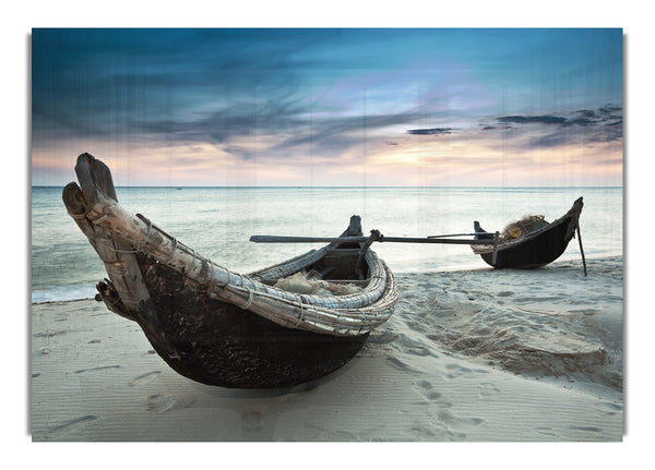 Fischerboot in der Abenddämmerung