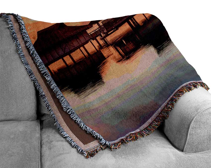 Sunset Reflections Woven Blanket