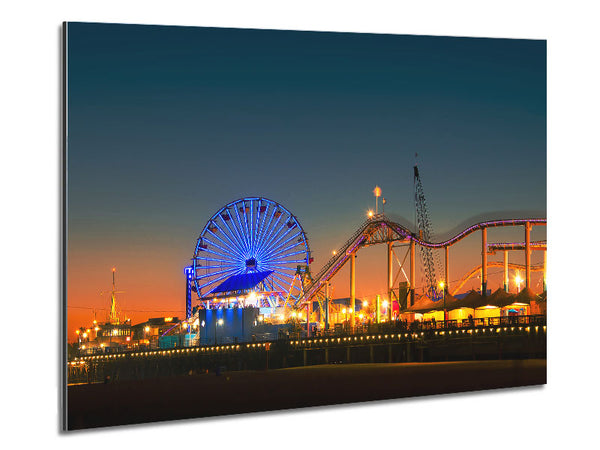 Santa Monica Pier At Dusk