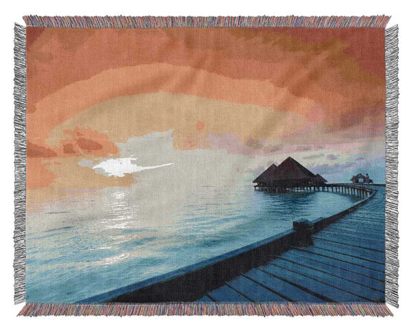 Living In Paradise Woven Blanket