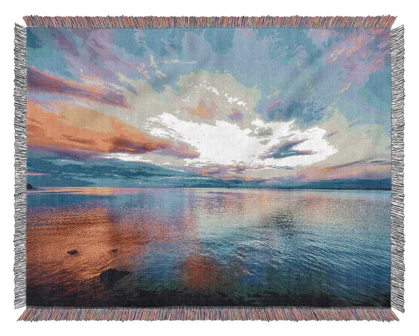 Nothing But Ocean Skies Woven Blanket