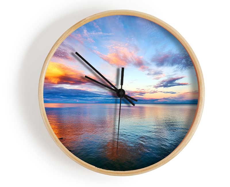 Nothing But Ocean Skies Clock - Wallart-Direct UK