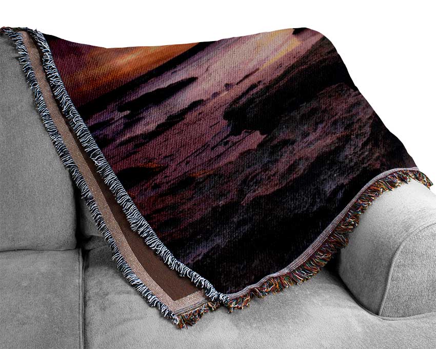 Distant Ocean Skies Woven Blanket