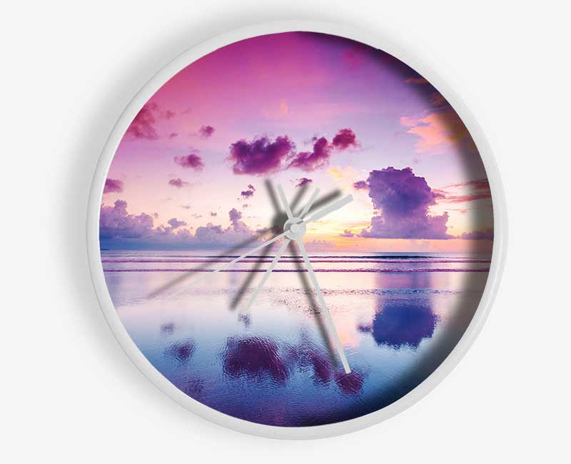 Reflections Of Paradise Clock - Wallart-Direct UK