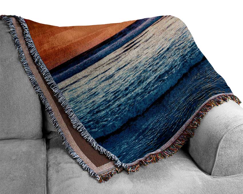 Fierce Ocean Skies Woven Blanket