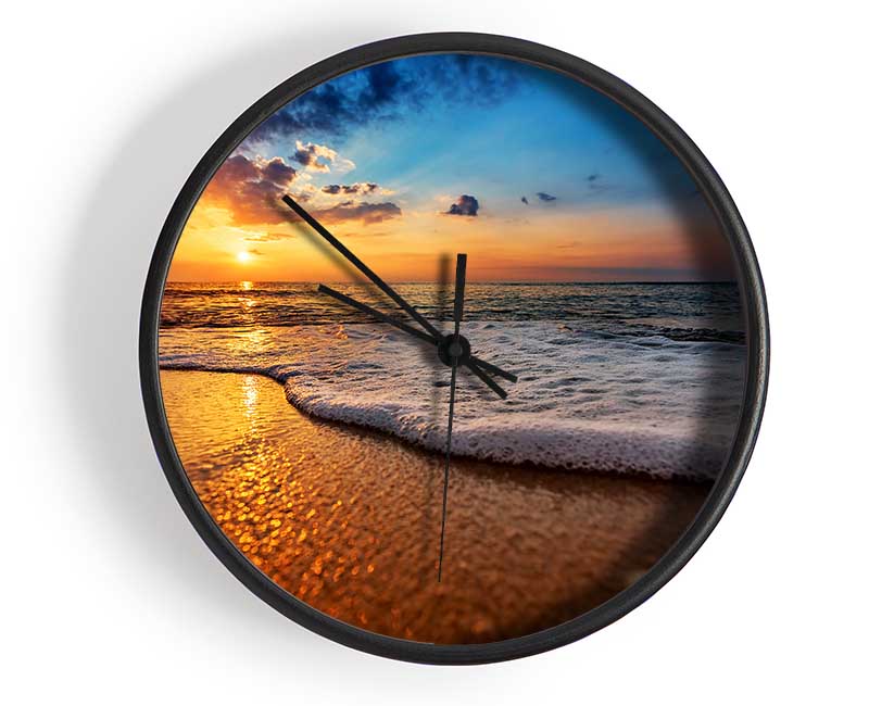 As The Waves Get Closer Clock - Wallart-Direct UK