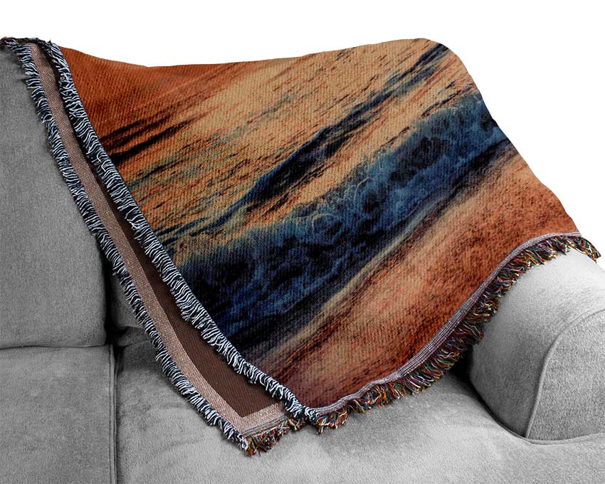 Ocean Sunset Woven Blanket