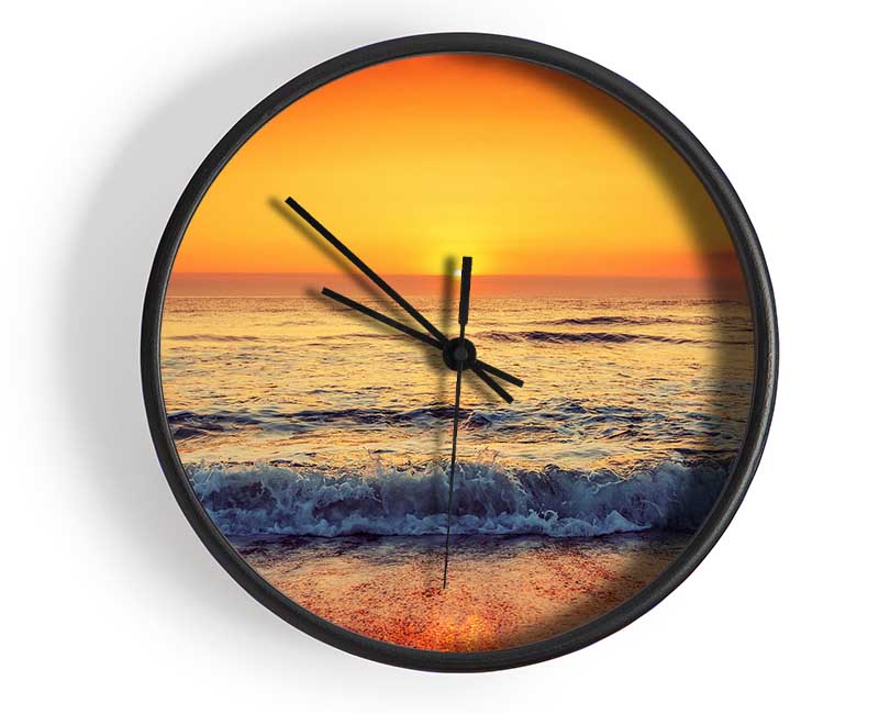 Ocean Sunset Clock - Wallart-Direct UK