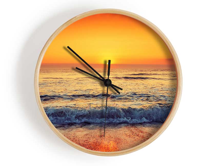 Ocean Sunset Clock - Wallart-Direct UK