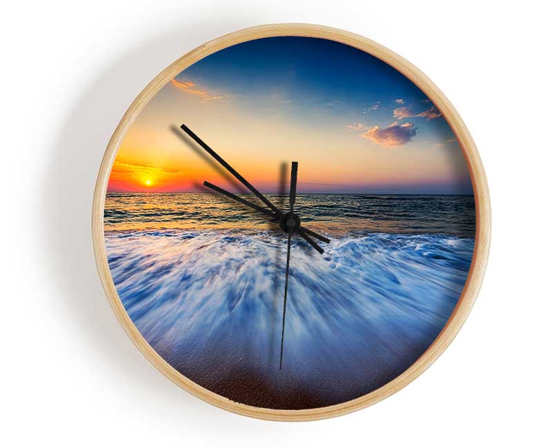 Movement Of The Ocean 1 Clock - Wallart-Direct UK