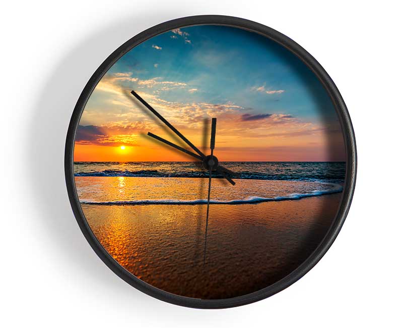 Sunset Movement Clock - Wallart-Direct UK