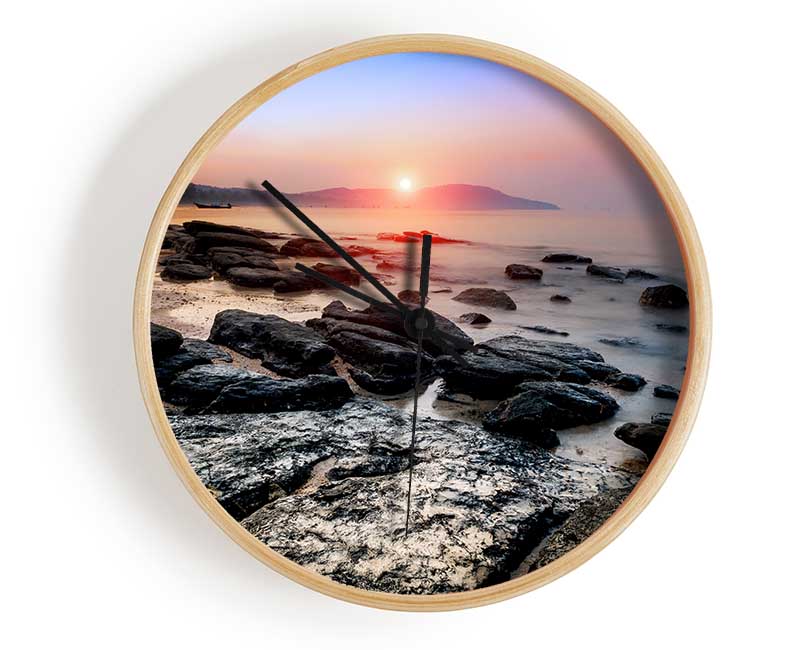 Ocean Rock Beauty Clock - Wallart-Direct UK